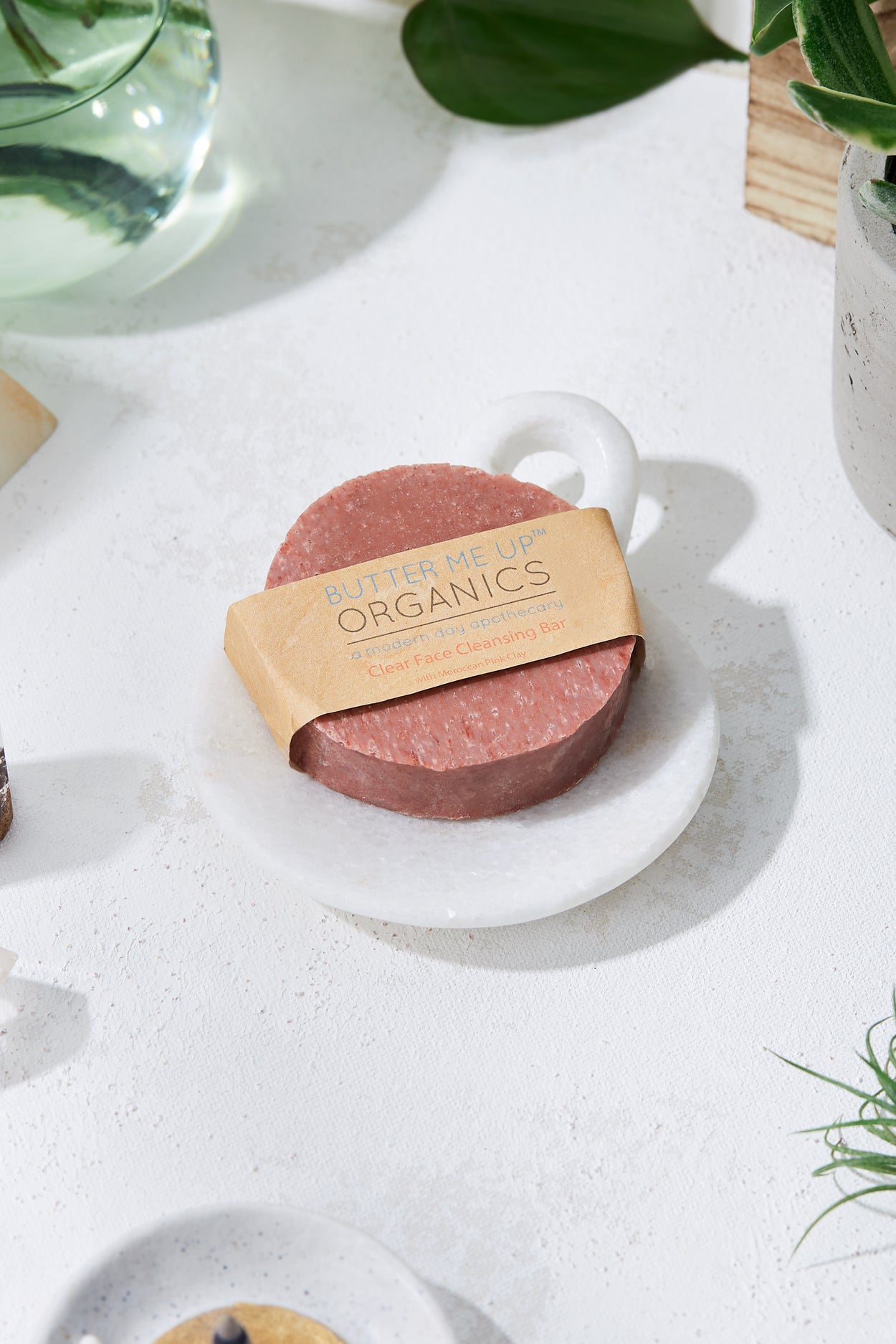 Organic Facial Bar Organic Face Soap Rose Clay Soap Clay Soap Bar Acne Face Soap Gentle Face Wash